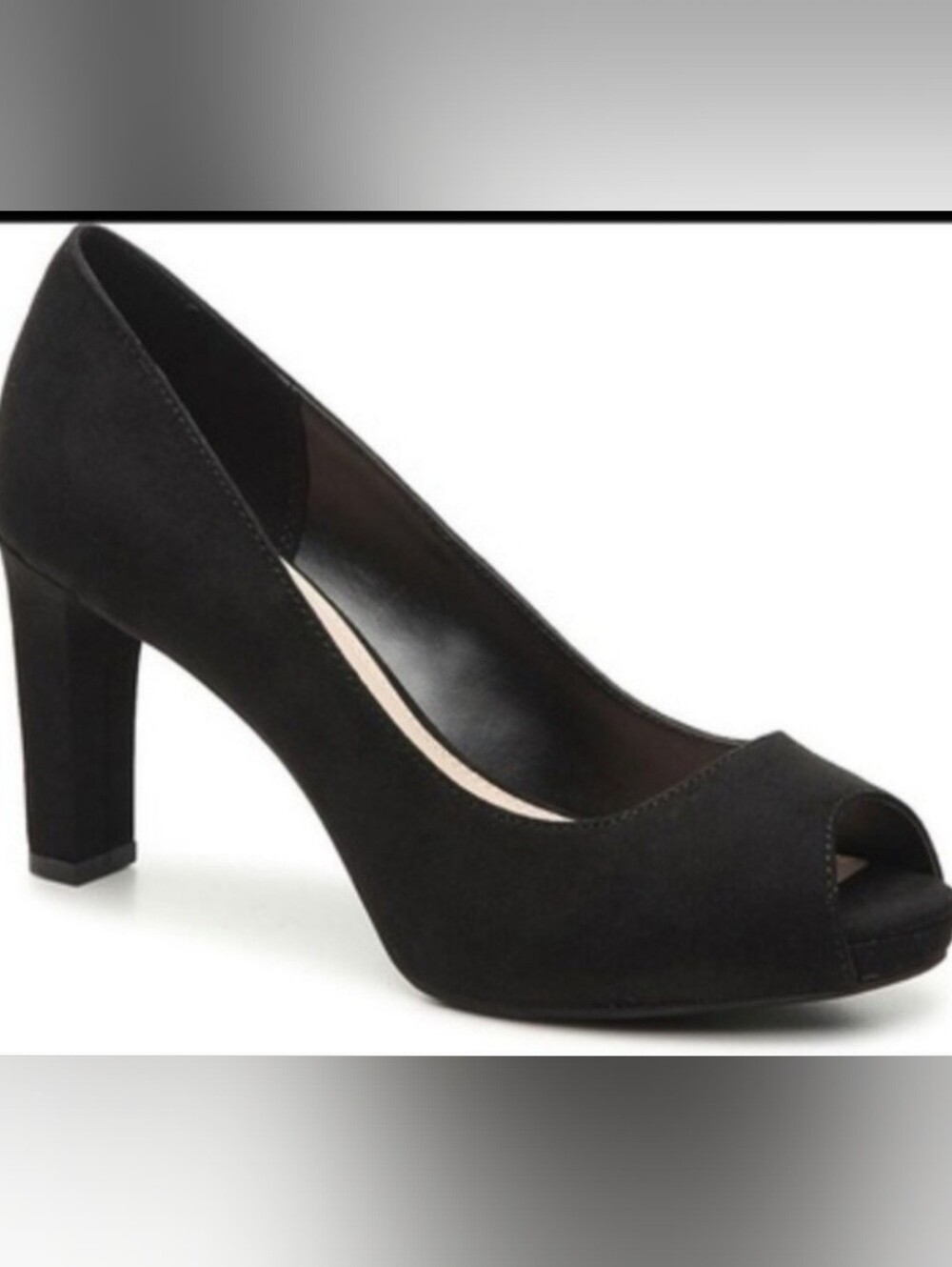 Kelly and Katie Classic Black Women's Peep Toe